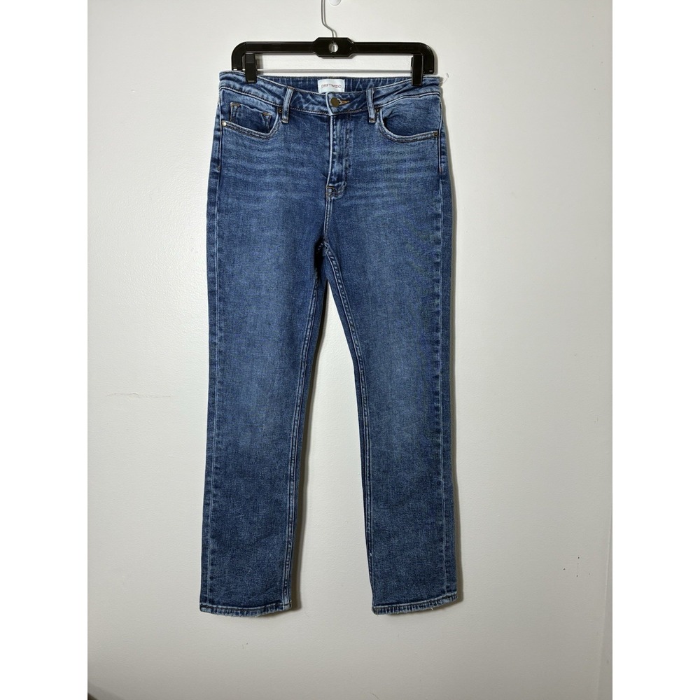 Driftwood Slim Straight Leg Women's Jeans Mid Wash Sz 29 Mid Rise Western
